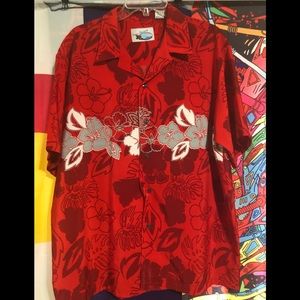 3 for $25 Red and White Hawaiian floral pattern